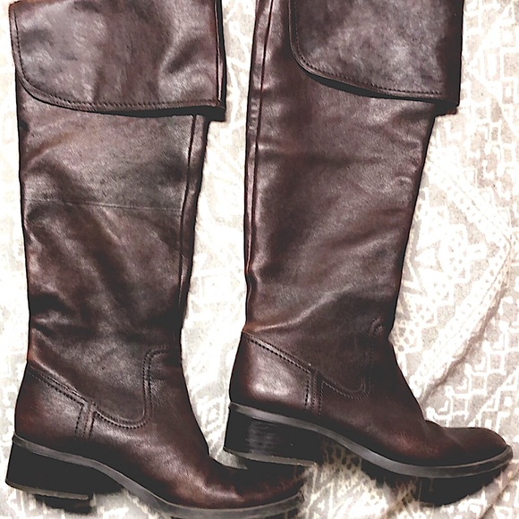 Jessica Simpson 7B dark brown leather knee high boots - Picture 2 of 3